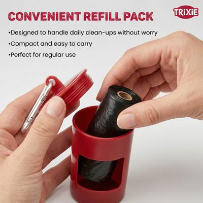 Trixie Dog Dirt Pick-UP Bags Refill - Black (Pack Of 4 X 20's) 1 s - Pet accessories