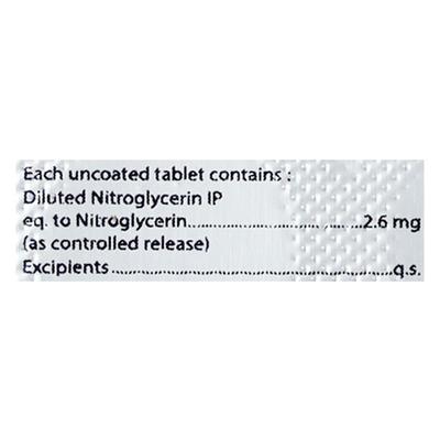 NITROMIN CR 2.6mg Tablet 10's - Angina