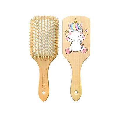Allure Personalised Paddle Hair Brush Unicorn Print 1's - Hair Brushes