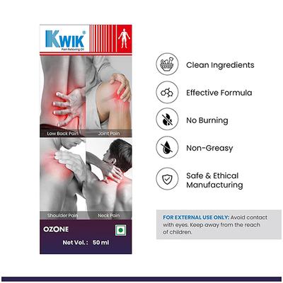 Ozone Kwik Pain Relief Oil 50 ml - Others