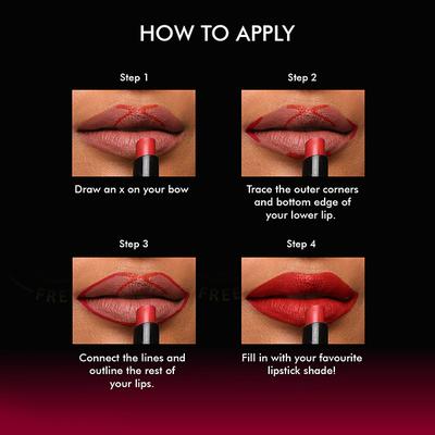 Insight Cosmetics 24 Hrs Non Transfer Matte Lipstick 3's - Lipsticks