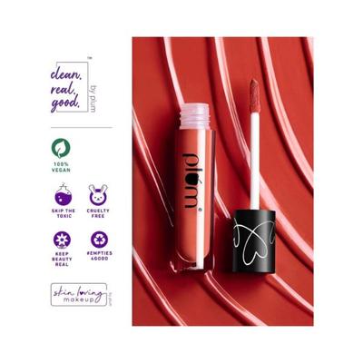 Plum Matte In Heaven Liquid Lipstick Non-drying Smudge Proof Red-tini 139 Maroon 4.5 ml - Liquid Lipsticks