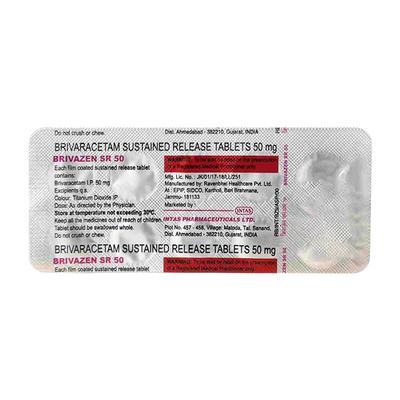 BRIVAZEN SR 50 Tablet 10's - Epilepsy/Convulsion-Ant