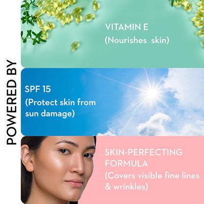 SUGAR Cosmetics Dream Cover SPF15 Mattifying Compact - 45 Con Panna 6gm - Compact Powder