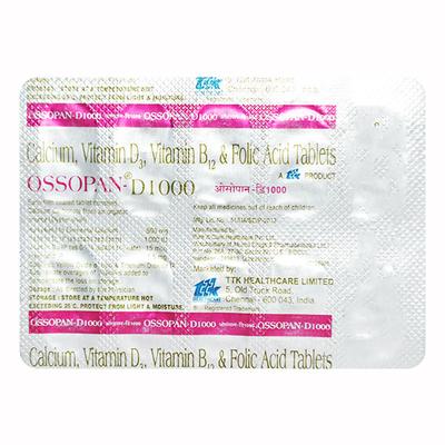 Ossopan D 1000 Tablet 10'S - Supplements-Vit