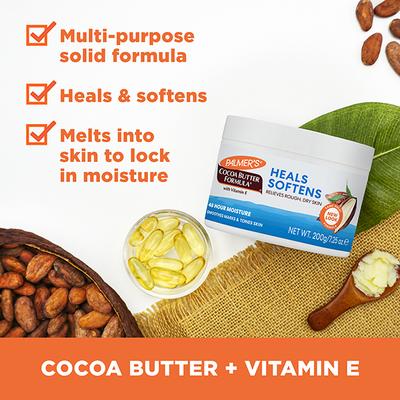 Palmer's Cocoa Butter formula with Vitamin E HEALS SOFTENS, Relives Rough & Dry Skin 200gm - Stretch Mark Cream