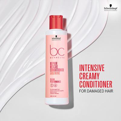 Schwarzkopf Professional Bonacure Repair Rescue Conditioner with Arginine,with Vegan Keratin 200 ml - Conditioners
