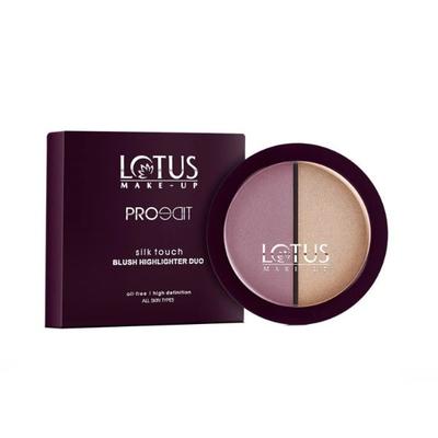 Lotus Makeup Proedit Silk Touch Blush Highlighter Duo Adorable Soul Bh04 12 gm - Blushes