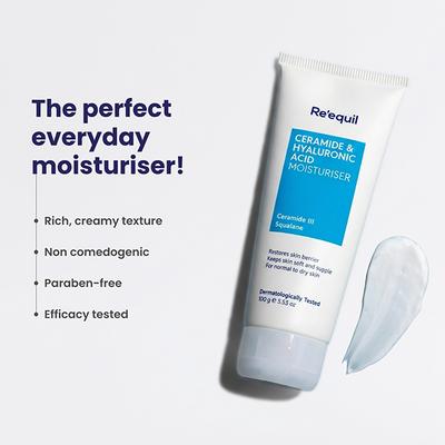 Reequil Ceramide & Hyaluronic Acid Moisturiser 100 gm - Face Moisturizers