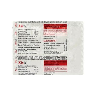 ZIX S Tablet 10'S - Pain relief-Ano