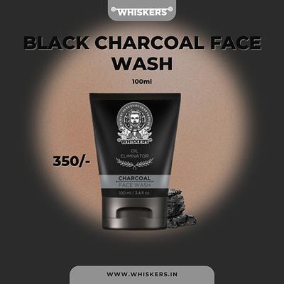 Whiskers Charcoal Face Wash For Men 100 ml - Face Washes