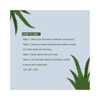 Juicy Chemistry Aloe Vera Juice for Face & Body - Made With 99.5% Aloe Vera Juice Mist Spray 110 ml - Face Mists