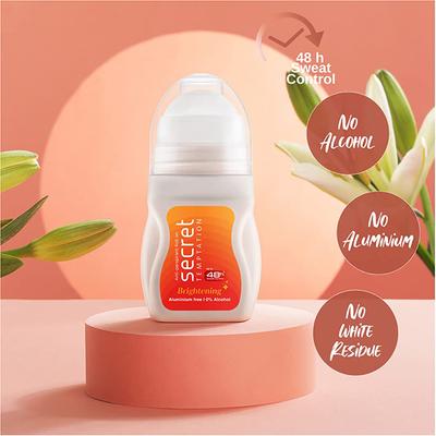 Secret Temptation Brightening Roll On Aluminium Free Antiperspirant Roll On Deo 50ml - Women Deodorants/Roll-Ons