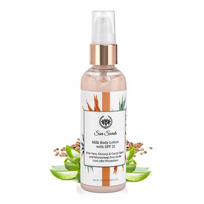 Seer Secrets Aloe Vera, Chironji & Carrot Seed Spf 21 Milk Lotion 100 ml - Face Moisturizers