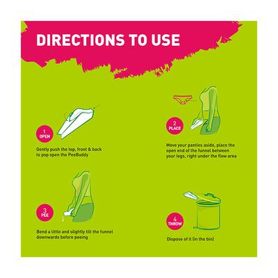 Peebuddy Ladies Stand and Pee Disposable Urination Funnel 20's - Intimate Care