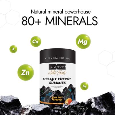 Kapiva Activ Foods Shilajit Energy Gummies - Ginger Honey 30's - Speciality Medicines