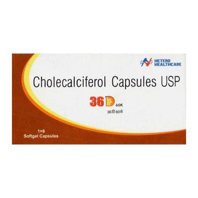 36 D 60k Softgel Capsule 8's - Supplements-Vit