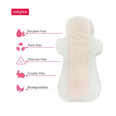 Sirona Max 100% Cottony Soft Rash Free Sanitary Pads (XL) 10's - Sanitary Napkins