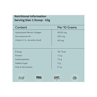 INJA Fit Marine Collagen Powder - Coffee Flavour 250 gm - Hair & Skin