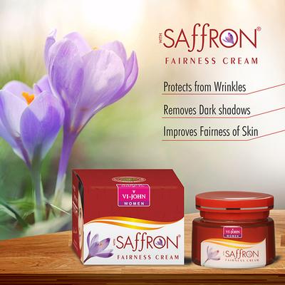 Vi-John Women Saffron Skin Fairness Advanced Cream - Pack of 5 x 50 gm - Lotions & Creams