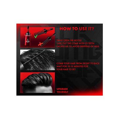 Urban Gabru Aqua Hair Wax, 2-in-1 Men Hair Styling Wax, Strong Hold Wet look & Shiny finish all day 260 ml - Multi-Stylers