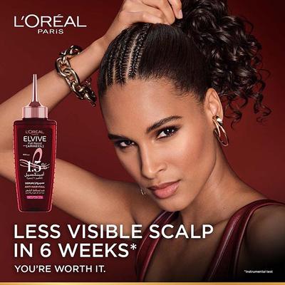 L'Oreal Paris Fall Resist Anti Hair Fall Serum with 1.5% Aminexil, for Lesser Visible Scalp 102 ml - Hair Serums