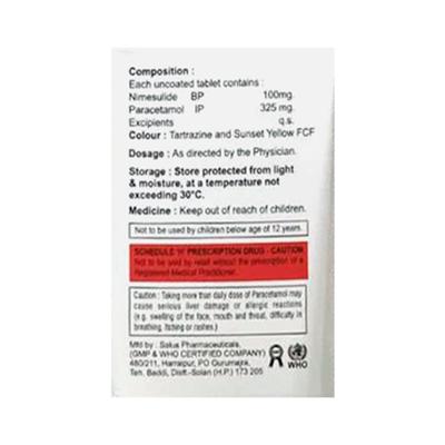 NIMSOLID P Tablet 10's - Pain relief-Nsa