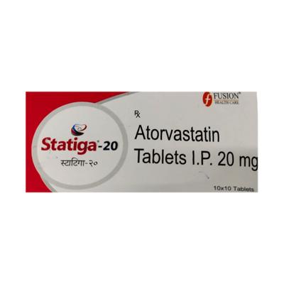 STATIGA 20 Tablet 10's - High Cholesterol-Dys