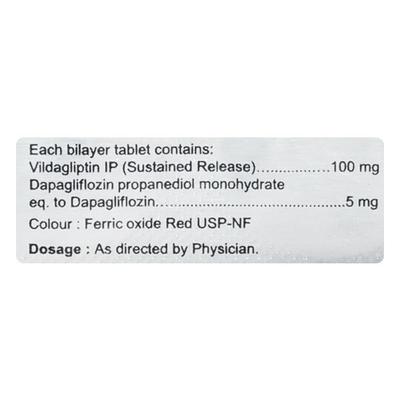 GLUVILDA D 5 Tablet 10's - Diabetes-Ant
