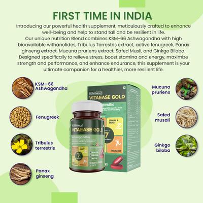 Jubilant Nutrihance Vitaease Gold Ashwagandha Tablets 30's - Sexual Care
