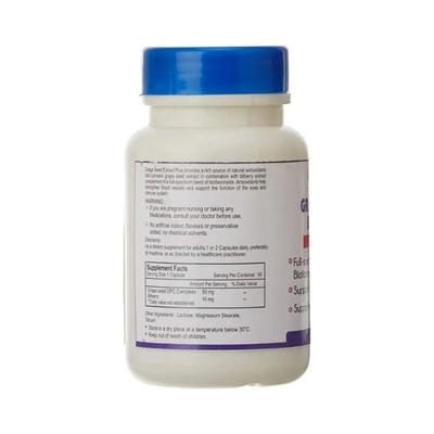 Healthvit Grape Seed Extract Bilberry Extract - Capsules 60's - General Health