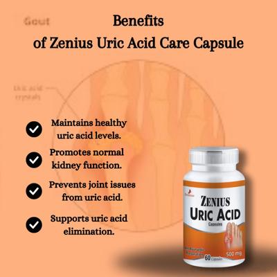 Zenius Uric Acid Capsules 60's - Speciality Medicines