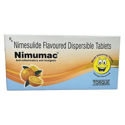 NIMUMAC ORANGE FLAVOURED MOUTH DISSOLVING Tablet 10's - Pain relief-Nsa