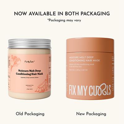 Fix My Curls Moisture Melt Deep Conditioning Hair Mask with Maracuja Oil, Banana Extract and Shea Butter 150 gm - Hair Sets & Kits