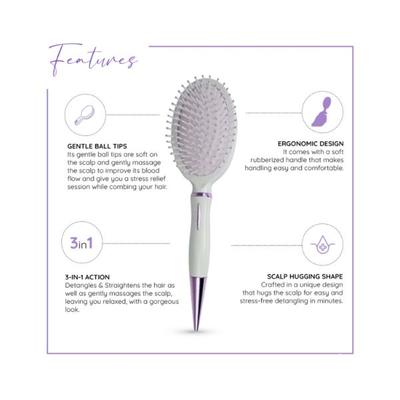 Sanfe Selfly Stunner Hair Straightening Paddle Brush 1's - Straighteners