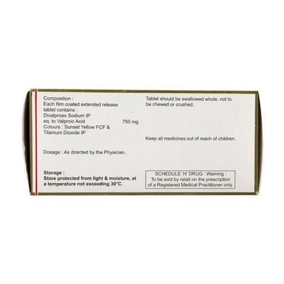 Divalgress ER 750mg Tablet 10'S - Epilepsy/Convulsion-Ant