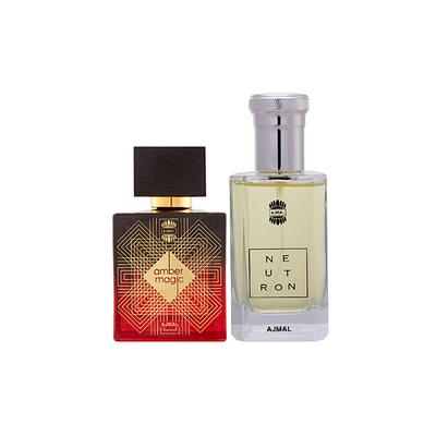 Ajmal Amber Magic EDP Spicy Aromatic Perfume And Neutron EDP Citrus Fruity Perfume 200 ml - Men Perfumes (Edt/Edp)