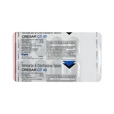 Cresar CT 40/12.5mg Tablet 10'S - Hypertension-Ang