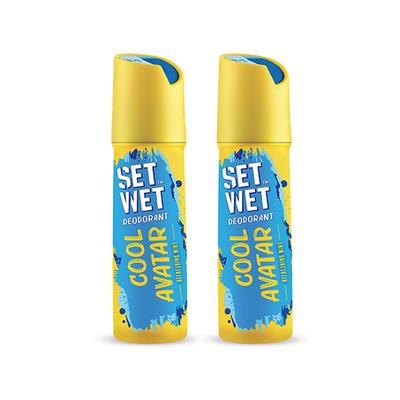 Set Wet Cool Avatar Deodorant and Body Spray Perfume for Men, 150ml each 2's - Men Deodorants/Roll-Ons