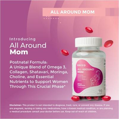 Briyo All Around Mom Postnatal Multivitamin Capsules 60's - Multi-Vitamins