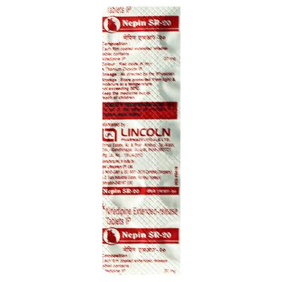Nepin SR 20mg Tablet 10'S - Hypertension-Cal