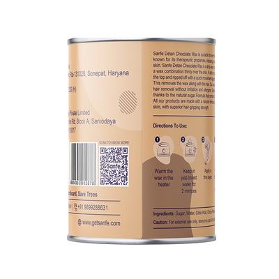 Sanfe Detan Chocolate Wax - Chocolate & Sugar 600 gm - Hair Removal Accessories