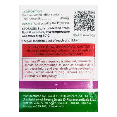 ZITELMI 40 Tablet 15's - Hypertension-Ang