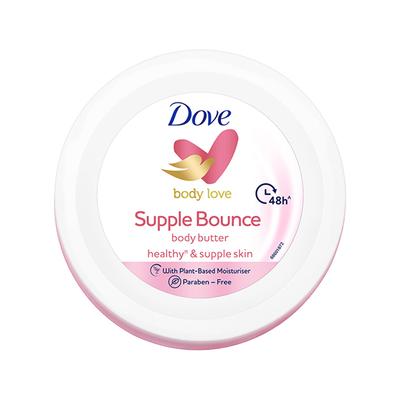 Dove Body Love Supple Bounce Body Butter Healthy & Supple Skin with Plant Based Moisturiser 48 Hr Paraben Free 245gm - Body Butter
