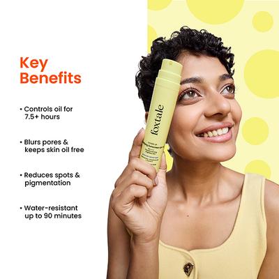 Foxtale SPF 70 Gel-Cream Sunscreen for Oily Skin with PA ++++ & Niacinamide 50ml - Face Sunscreen