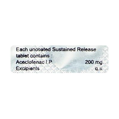 Zacy SR Tablet 10'S - Pain relief-Nsa