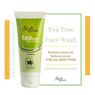 Skin Secrets Face Wash- Tea Tree 100 ml - Face Wash & Cleansers