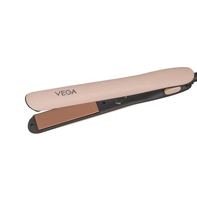 Vega Go Glam Hair Straightener with Titanium Plates & 3 Temperature Settings, Pink, (VHSH-32) 1's - Straighteners