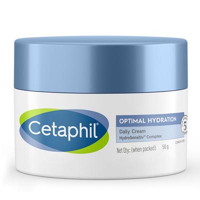 Cetaphil Optimal Hydration Daily Cream, Lightweight and Fast Absorption 50 gm - Face Moisturizers
