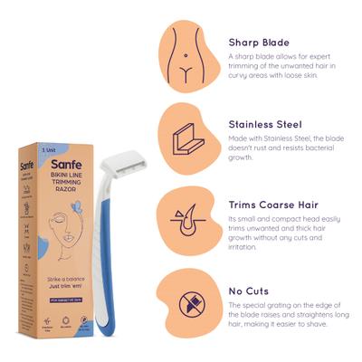 Sanfe Bikini Line Trimming Razor - Shaving & Hair Removal
